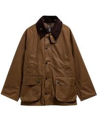 Barbour - Oversized Bedale Waxed Jacket - Lyst