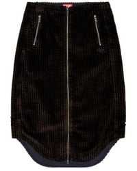 DIESEL - O-Llipop Corduroy Skirt - Lyst