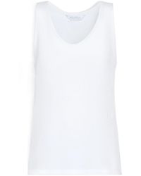Max Mara - Round Neck Sleeveless Vest - Lyst