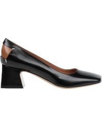 Maison Margiela - Leather Square Toe Block Heel High Heels - Lyst