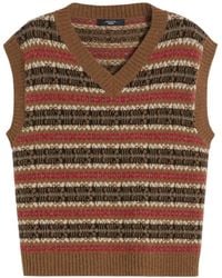 Weekend by Maxmara - Wool And Alpaca Jacquard Gilet - Lyst