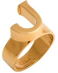 Chloé - Minimalist Buckle-Free Metal Ring - Lyst