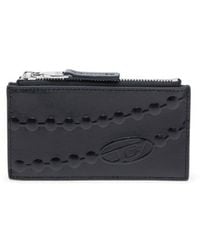 DIESEL - Embossed Zip Card Case - Lyst