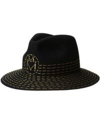 Maison Michel - Logo Embroidered Hat - Lyst
