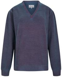 Maison Margiela - V-Neck Sweater - Lyst