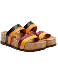Gabriela Hearst - Striker Leather Platform Sandals - Lyst