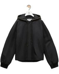 Loewe - Hooded Bomber Jacket - Lyst