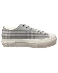 Burberry - Plaid Low Top Casual Shoes - Lyst