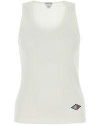 Bottega Veneta - Logo Patch Sleeveless Tank Top - Lyst
