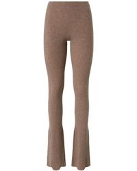Pinko - Ribbed Flared Trousers - Lyst