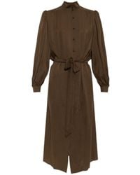 Valentino - Belted Midi Shirt Dress - Lyst