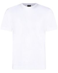 ZEGNA - Short-Sleeved Crewneck T-Shirt - Lyst