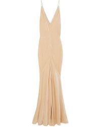 Gabriela Hearst - Net Sustain Doran Gathered Voile-Trimmed Organic Silk-Velvet Gown - Lyst