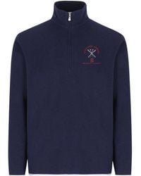 Brunello Cucinelli - Half-Zip High Neck Knitted Sweater - Lyst