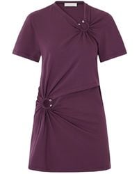Rabanne - Rabanne Ruched Cut-Out Mini Dress - Lyst