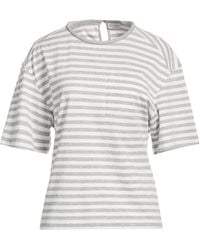 Brunello Cucinelli - Striped Printed Short-Sleeve T-Shirt - Lyst