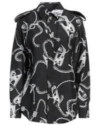 Burberry - Patterned Shirts Blouses - Lyst