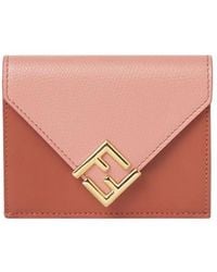 Fendi - Ff Diamonds Tri-Fold Wallet - Lyst
