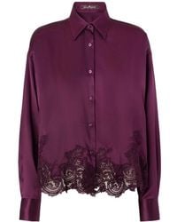 Ermanno Scervino - Satin Lace Shirt - Lyst