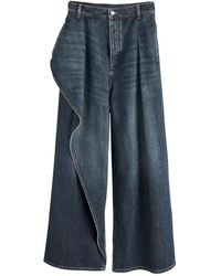 Dior - Draped Flared Jeans - Lyst