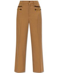 Gucci - Horsebit Detailed Tailored Trousers - Lyst