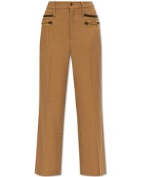 Gucci - Horsebit Detailed Tailored Trousers - Lyst