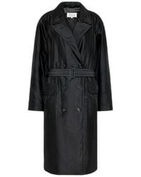 Maison Margiela - Virgin Wool Double-Breasted Coat - Lyst