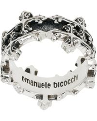 Emanuele Bicocchi - Avelli Cross Double Band Ring - Lyst