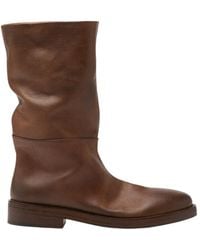 Marsèll - Marsèll Tubetto Basalt Leather Boots - Lyst