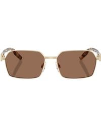 Dolce & Gabbana - Eyewear Rectangular Frame Sunglasses - Lyst
