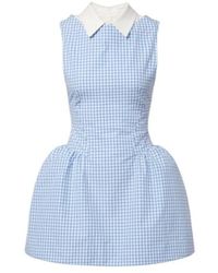 ShuShu/Tong - Gingham Cotton Minidress - Lyst
