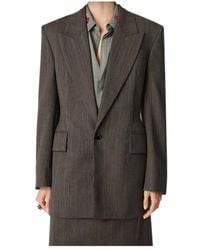 Bottega Veneta - Wool Subtle Stripe Jacket - Lyst