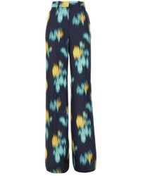 Lanvin - Motif Printed Straight Leg Pants - Lyst