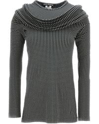 Junya Watanabe - Polka-Dot Long-Sleeve Top - Lyst