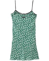 Miu Miu - Crepe De Chine Mini-Dress - Lyst