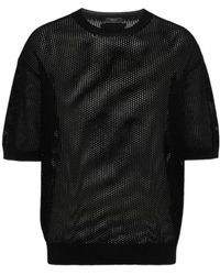 Prada - Silk And Cotton Crew-Neck Sweater - Lyst