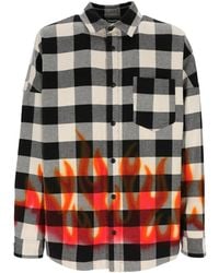 Palm Angels - Checked Long-Sleeved Shirt - Lyst