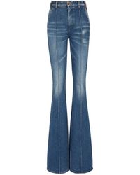 Balmain - Flared Denim Jeans - Lyst