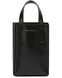 Marni - Logo Printed Top Handle Bag - Lyst