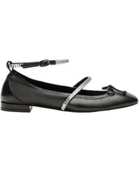 Stuart Weitzman - Stefanie Embellished Ballerina Flats - Lyst