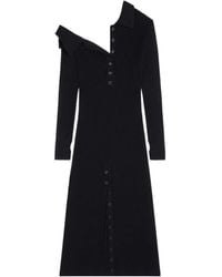 Courreges - Courrèges Button-Up Long-Sleeve Dress - Lyst