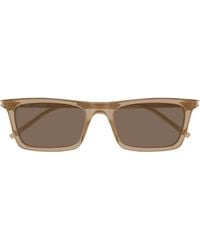 Saint Laurent - Eyewear Rectangle Frame Sunglasses - Lyst