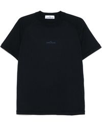 Stone Island - Compass Printed Crewneck T-Shirt - Lyst