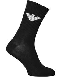 Emporio Armani - Emblemjacquard Crew Socks - Lyst