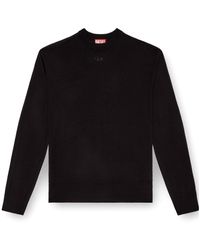 DIESEL - K-Garth Oval D Logo Knitted Jumper - Lyst