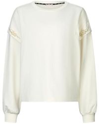 Liu Jo - Pearl-Embellished Sweatshirt - Lyst