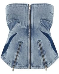 Dion Lee - Darted Denim Corset - Lyst