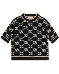 Gucci - Gg Wool Bouclé Jacquard Top - Lyst