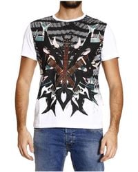 Just Cavalli - Pattern Printed T-Shirt - Lyst