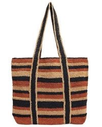 Vanessa Bruno - Raffia Effect Shoulder Bag - Lyst